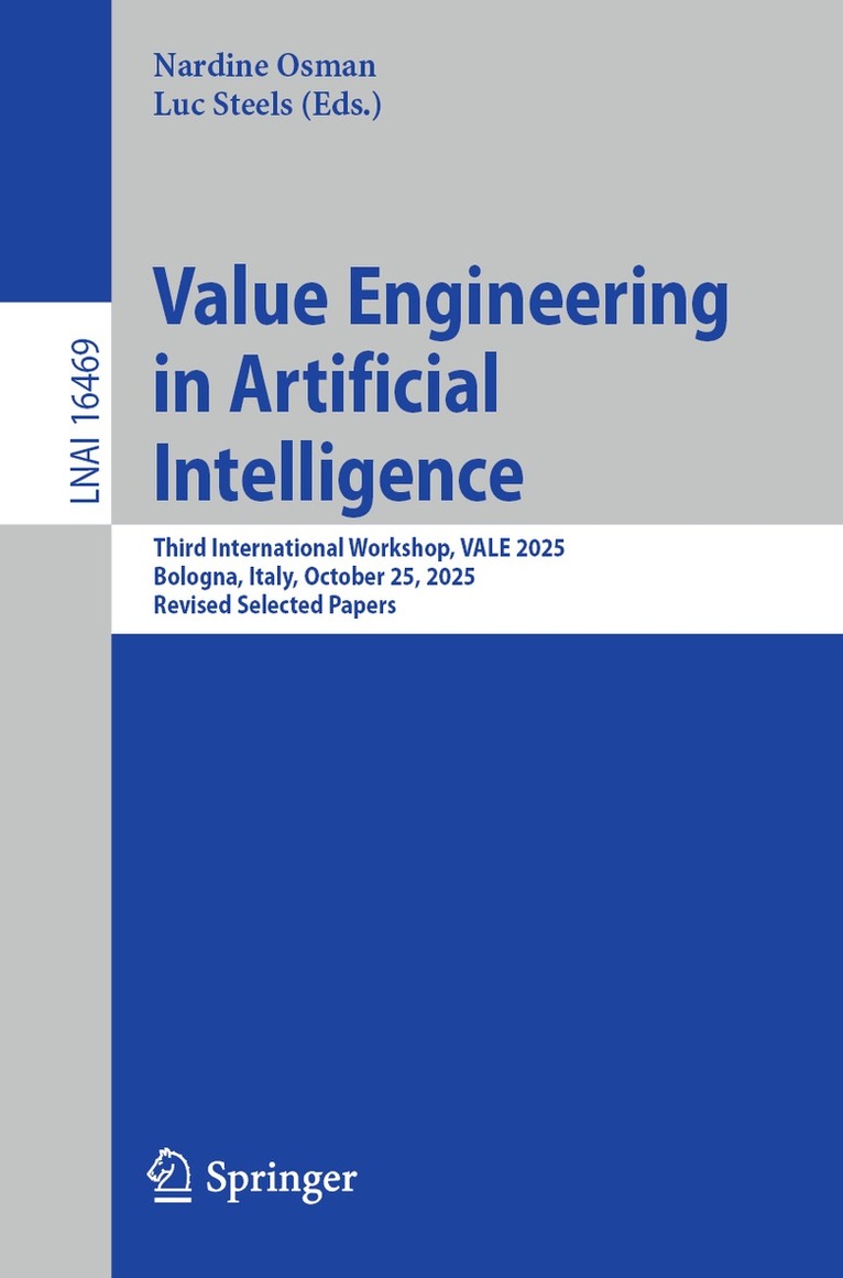 Nardine Osman, Luc Steels - Value Engineering in Artificial Intelligence, Häftad