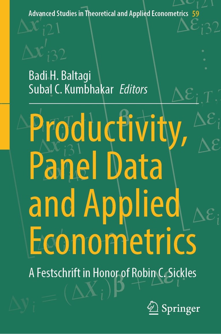 Badi H Baltagi, Subal C Kumbhakar - Productivity, Panel Data and Applied Econometrics, Inbunden