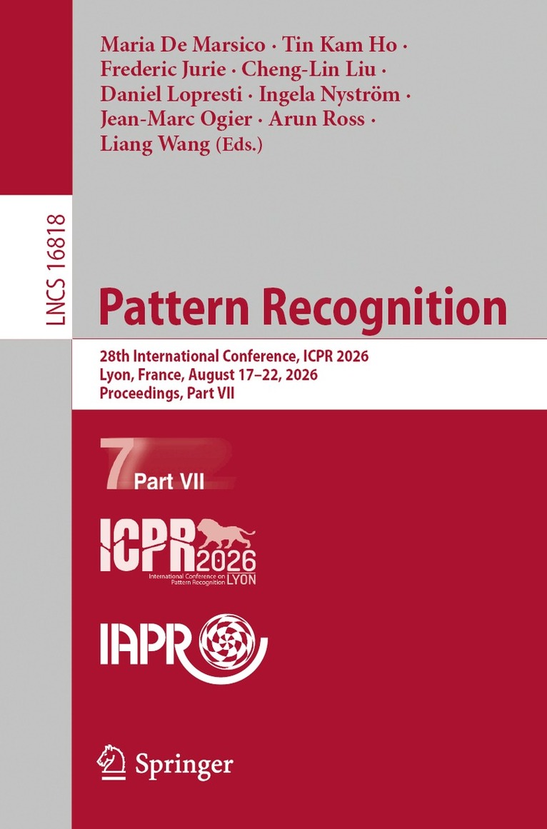 Maria De Marsico, Tin Kam Ho, Frederic Jurie, Cheng-Lin Liu, Daniel Lopresti, Ingela Nyström, Jean-Marc Ogier, Arun Ross, Liang Wang - Pattern Recognition, Häftad. Tillgänglighet: Lägg i varukorg