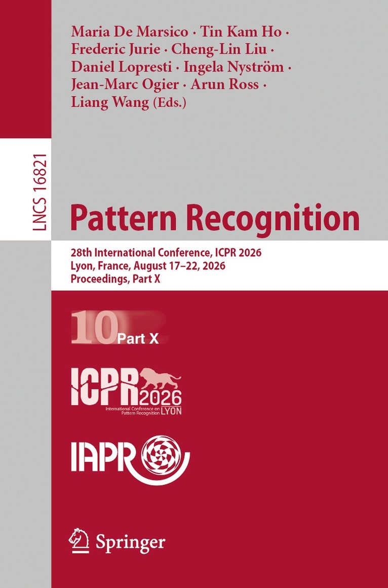 Maria De Marsico, Tin Kam Ho, Frederic Jurie, Cheng-Lin Liu, Daniel Lopresti, Ingela Nyström, Jean-Marc Ogier, Arun Ross, Liang Wang - Pattern Recognition, Häftad. Tillgänglighet: Lägg i varukorg