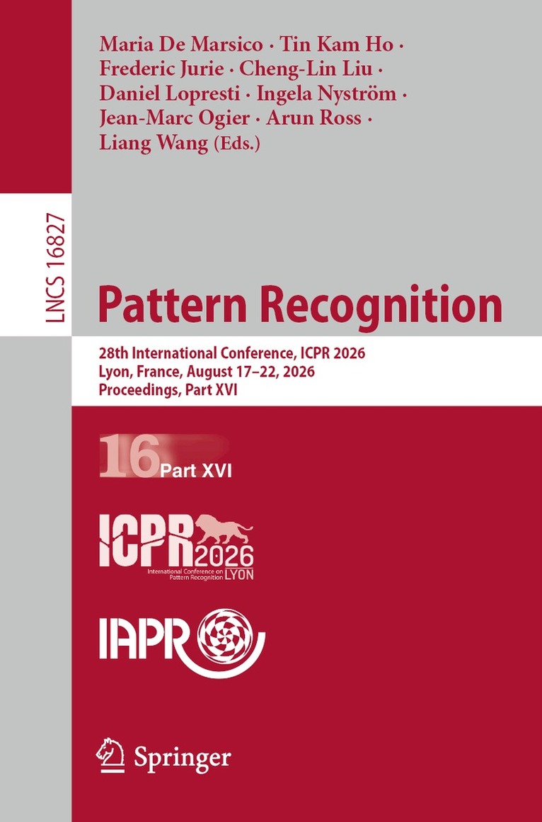 Maria De Marsico, Tin Kam Ho, Frederic Jurie, Cheng-Lin Liu, Daniel Lopresti, Ingela Nyström, Jean-Marc Ogier, Arun Ross, Liang Wang - Pattern Recognition, Häftad. Tillgänglighet: Lägg i varukorg