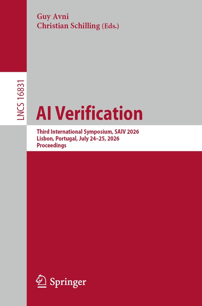 Guy Avni, Christian Schilling - AI Verification, Häftad
