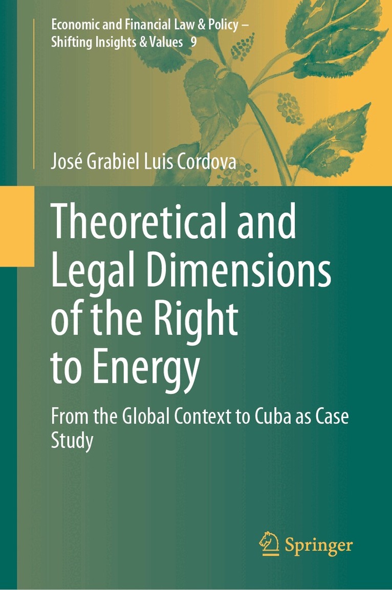 José Grabiel Luis Cordova - Theoretical and Legal Dimensions of the Right to Energy, Inbunden