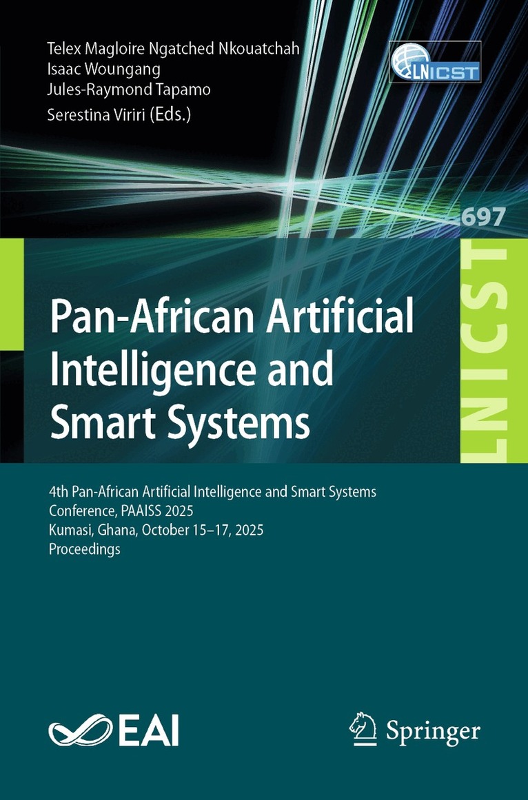 Telex Magloire Ngatched Nkouatchah, Isaac Woungang, Jules-Raymond Tapamo, Serestina Viriri - Pan-African Artificial Intelligence and Smart Systems, Häftad