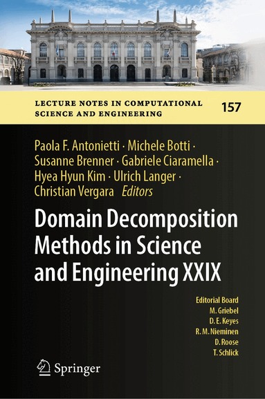 Paola F. Antonietti, Michele Botti, Susanne Brenner, Gabriele Ciaramella, Hyea Hyun Kim, Ulrich Langer, Christian Vergara - Domain Decomposition Methods in Science and Engineering XXIX, Inbunden