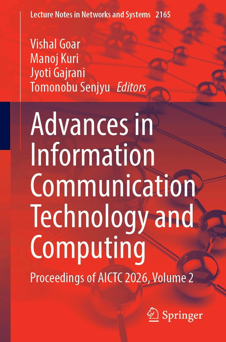 Vishal Goar, Manoj Kuri, Jyoti Gajrani, Tomonobu Senjyu - Advances in Information Communication Technology and Computing, Häftad. Tillgänglighet: Kommande