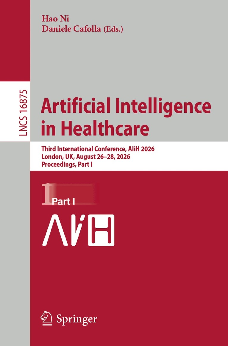 Hao Ni, Daniele Cafolla - Artificial Intelligence in Healthcare, Häftad. Tillgänglighet: Lägg i varukorg