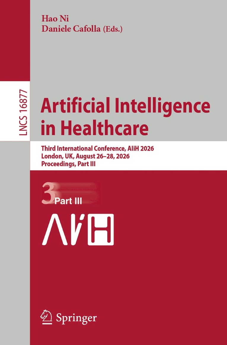 Hao Ni, Daniele Cafolla - Artificial Intelligence in Healthcare, Häftad. Tillgänglighet: Lägg i varukorg