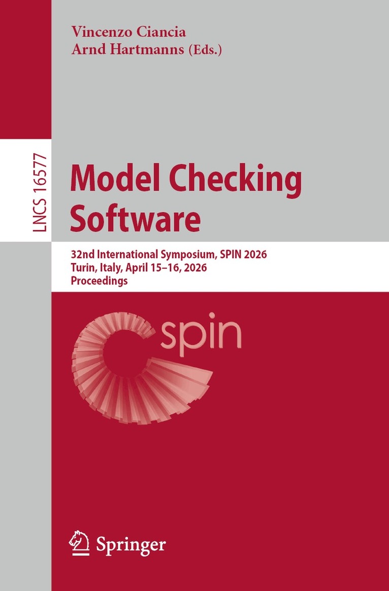 Vincenzo Ciancia, Arnd Hartmanns - Model Checking Software, Häftad. Tillgänglighet: Kommande