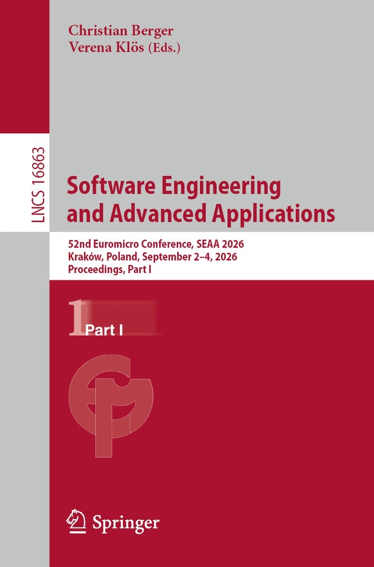 Christian Berger, Verena Klös - Software Engineering and Advanced Applications, Häftad