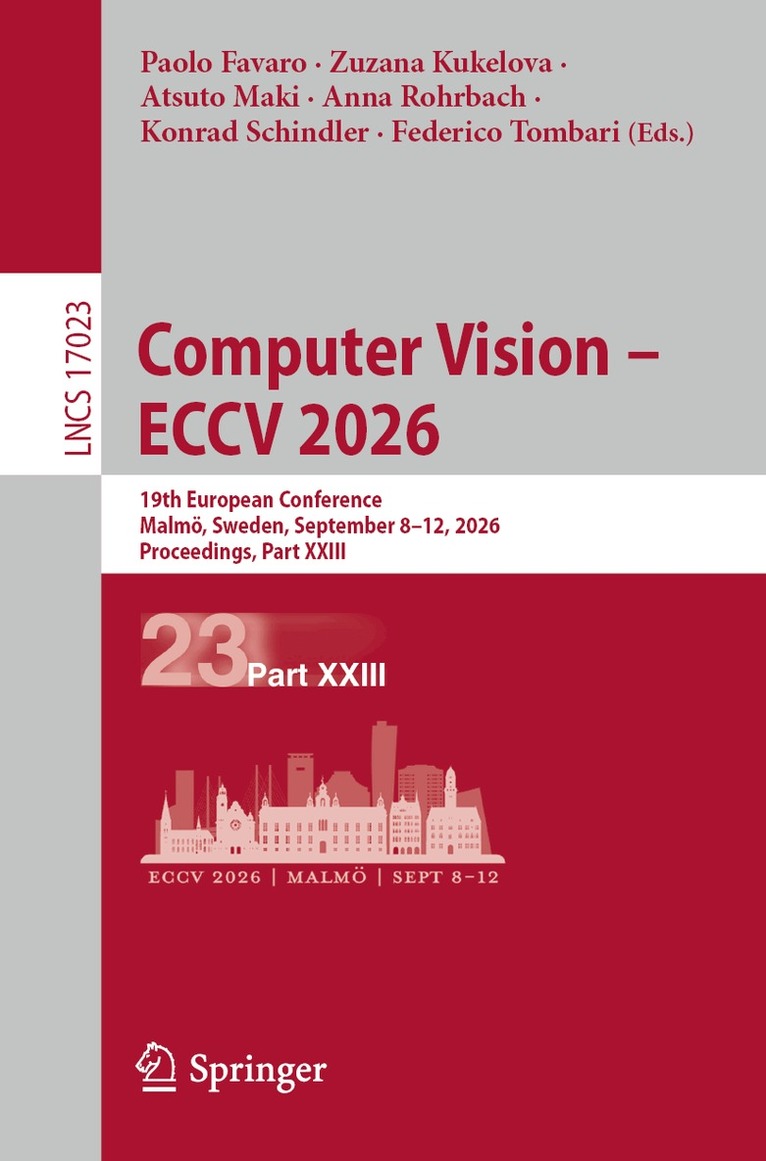 Paolo Favaro, Zuzana Kukelova, Atsuto Maki, Anna Rohrbach, Konrad Schindler, Federico Tombari - Computer Vision – ECCV 2026, Häftad