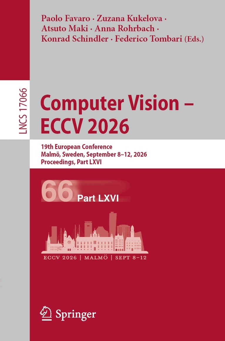 Paolo Favaro, Zuzana Kukelova, Atsuto Maki, Anna Rohrbach, Konrad Schindler, Federico Tombari - Computer Vision – ECCV 2026, Häftad