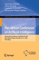 Taye Girma Debelee, Achim Ibenthal, Friedhelm Schwenker, Yehualashet Megersa Ayano - Pan-African Conference on Artificial Intelligence, Häftad