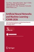 Luca Pasa, Alessandra Lintas, Igor V. Tetko, Alessio Micheli, Nicolò Navarin, Alessandro E. P. Villa, Domenico Tortorella, Mirko Polato - Artificial Neural Networks and Machine Learning – ICANN 2026, Häftad