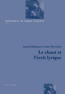 bokomslag Le Chant Et l'crit Lyrique