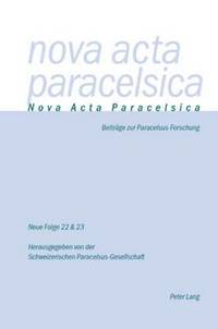 bokomslag Nova ACTA Paracelsica 22/23