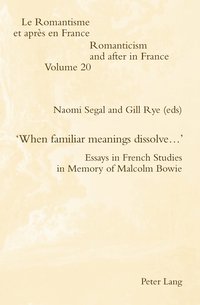bokomslag 'When familiar meanings dissolve?'