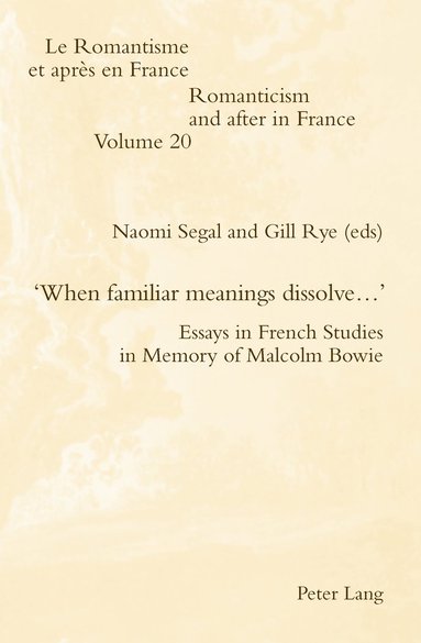 bokomslag 'When familiar meanings dissolve?'