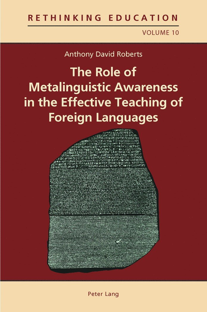Anthony David Roberts, Gerry Gaden, Judith Harford - Role of Metalinguistic Awareness in the Effective Teaching of Foreign Languages, Häftad