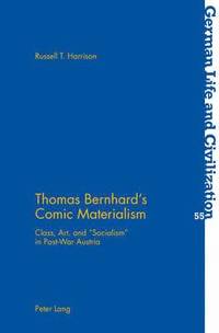 bokomslag Thomas Bernhard's Comic Materialism