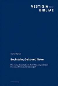 bokomslag Buchstabe, Geist Und Natur