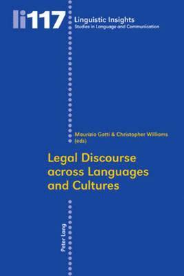 Legal Discourse across Languages and Cultures 1