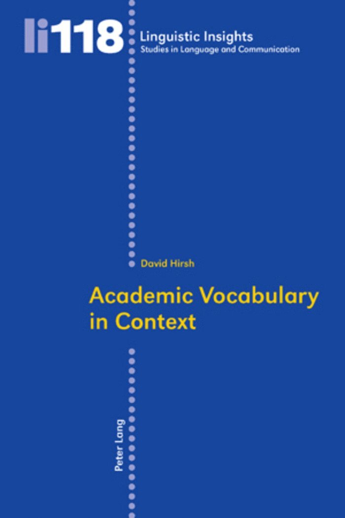 David Hirsh - Academic Vocabulary in Context, Häftad