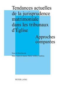 bokomslag Tendances Actuelles de la Jurisprudence Matrimoniale Dans Les Tribunaux d'Eglise