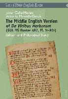 bokomslag The Middle English Version of &quot;De Viribus Herbarum &quot;(GUL MS Hunter 497, ff. 1r-92r)