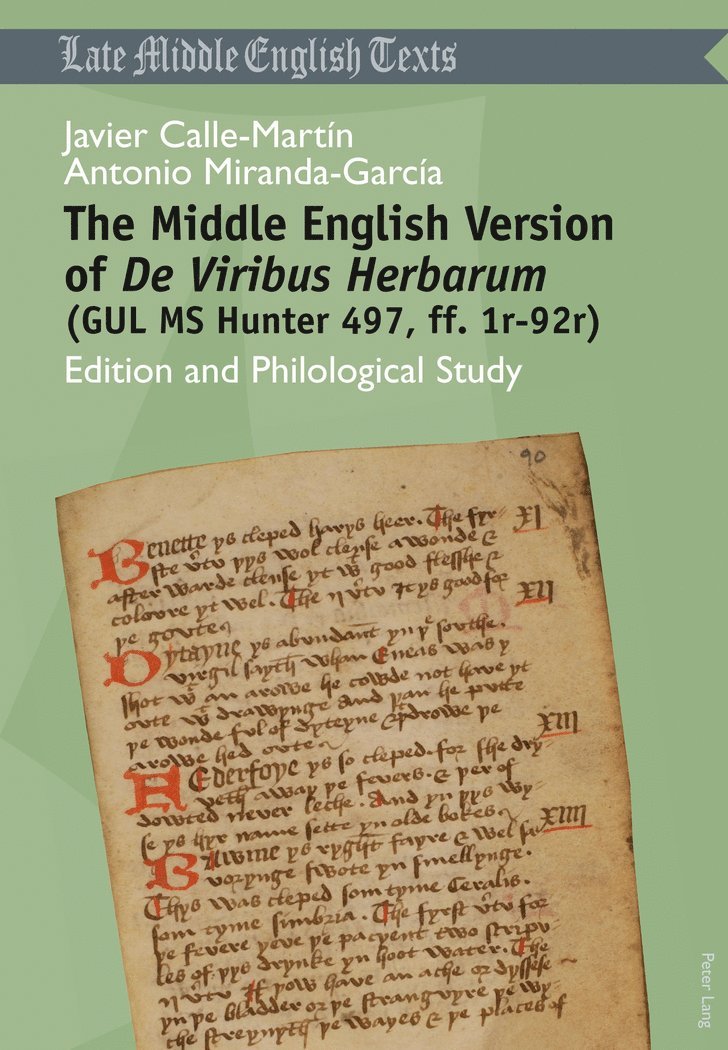 Middle English Version of "De Viribus Herbarum "(GUL MS Hunter 497, ff. 1r-92r)