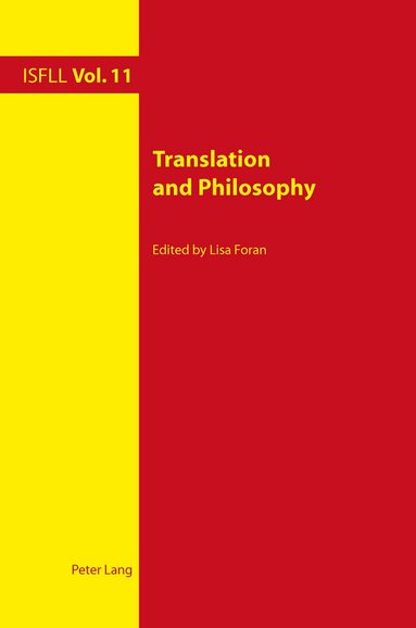 Lisa Foran - Translation and Philosophy, Häftad