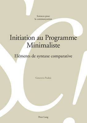 Genoveva Puskas - Initiation au Programme Minimaliste, Häftad