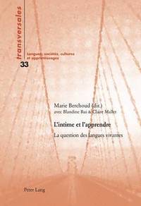 bokomslag L'Intime Et l'Apprendre