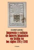 bokomslag Imprenta Y Cultura de Inters Hispnico En Sicilia En Los Siglos XVI Y XVII