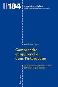 bokomslag Comprendre Et Apprendre Dans L'interaction