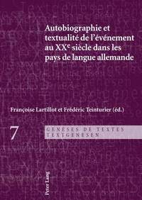 bokomslag Autobiographie Et Textualit de l'vnement Au Xxe Sicle Dans Les Pays de Langue Allemande