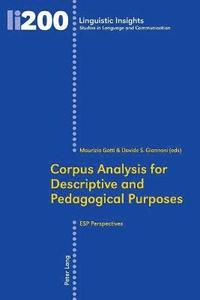 bokomslag Corpus Analysis for Descriptive and Pedagogical Purposes