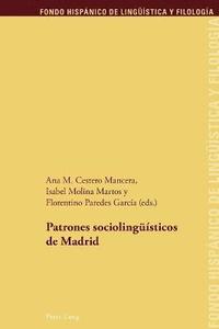 bokomslag Patrones sociolinguesticos de Madrid