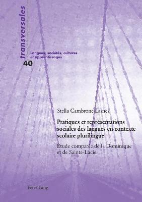 bokomslag Pratiques et reprsentations sociales des langues en contexte scolaire plurilingue