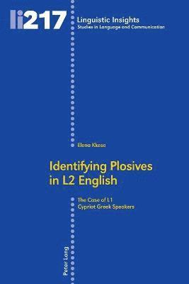Identifying Plosives in L2 English 1