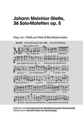 bokomslag Johann Melchior Gletle, 36 Solo-Motetten Op. 5