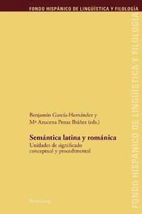 bokomslag Semntica latina y romnica