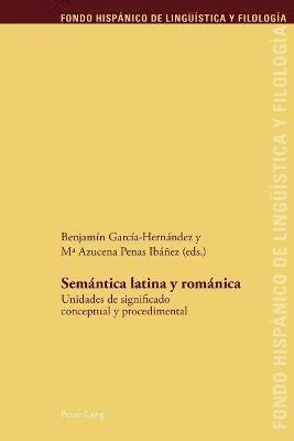 bokomslag Semántica latina y románica