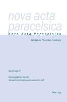 Nova Acta Paracelsica, Pia Holenstein Weidmann - Nova ACTA Paracelsica 27/2016, Häftad
