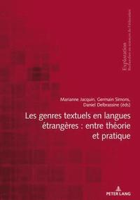 bokomslag Les Genres Textuels En Langues trangres: Entre Thorie Et Pratique