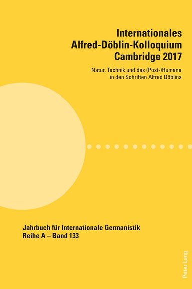 Steffan Davies, David Midgley - Internationales Alfred-Doeblin-Kolloquium Cambridge 2017, Häftad