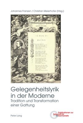 Gelegenheitslyrik in der Moderne 1