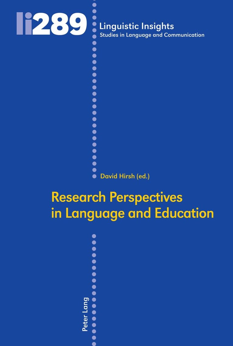David Hirsh, Maurizio Gotti - Research Perspectives in Language and Education, Inbunden