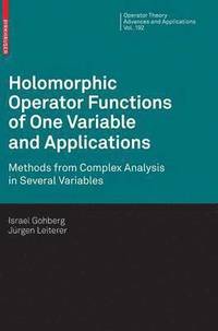 bokomslag Holomorphic Operator Functions of One Variable and Applications