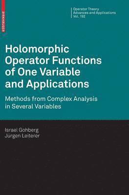 Holomorphic Operator Functions of One Variable and Applications 1